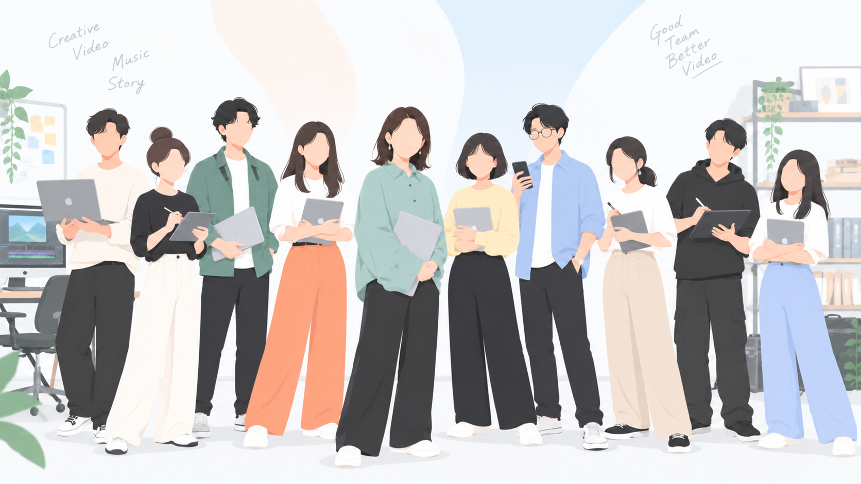 ディレクターと制作チーム