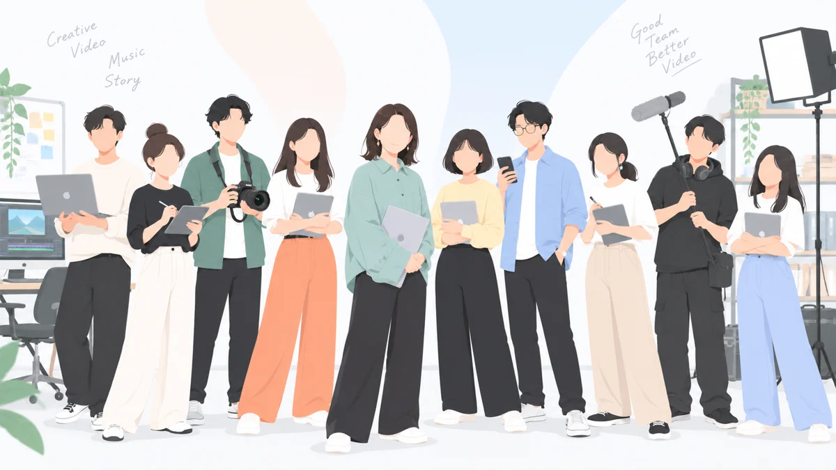 ディレクターと制作チーム